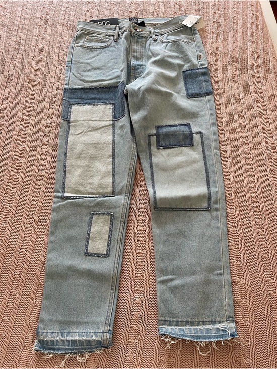 BDG Other - Light Wash Patchwork Jeans with Contrast Patches